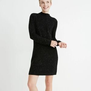 Madewell Donegal Northfield Mockneck Sweater Dress in Coziest Yarn XS
